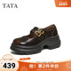2026春季 真皮浅口单鞋 休闲皮鞋 TATA他她女鞋 百搭丽珍鞋 子7OLA4AQ6