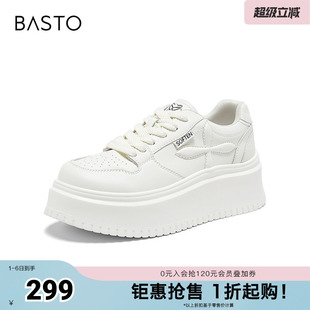 时尚 百思图2026春季 新款 小白鞋 D5082AM6 潮流街头运动休闲女鞋