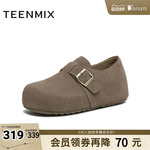 天美意2025秋新款潮流休闲百搭复古户外度假女勃肯鞋KK076CM5