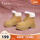 TATA他她加绒厚底马丁靴女靴子户外保暖短靴早秋新款 CGN01DD4