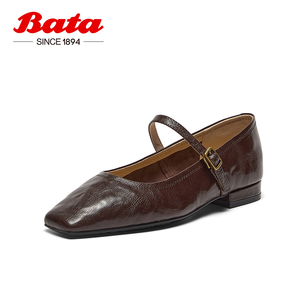 复古羊皮优雅百搭淑女玛丽珍