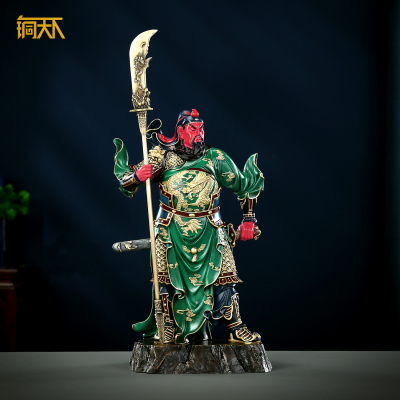 黄铜材质高温上色武财神关二爷