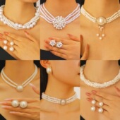 necklace exaggerated women pearl clavicle temperament Retro