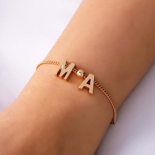 New retro English letter bracelet Mother's Day jewelry gift