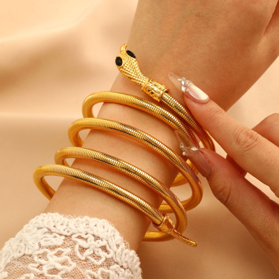multi-layer exaggerate Serpentine Bracelet Vintage Bracelet