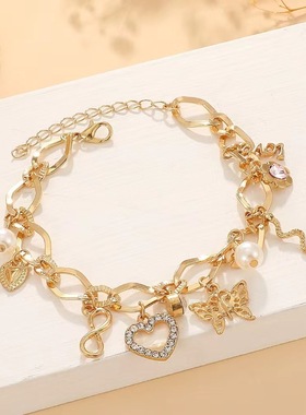 Women's fashion personality chain tassel bracelet女流苏手链