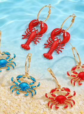 European American style beach ocean vacation style Earrings