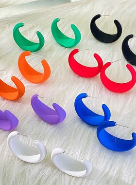 Rock exaggerated ear rings popular C-ring geometric Earrings