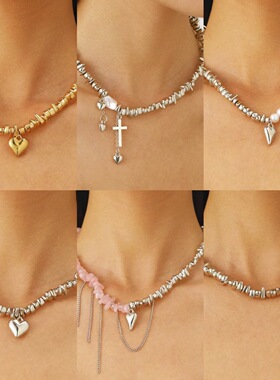 New Love Pendant Necklace Broken Silver Party Jewelry Women