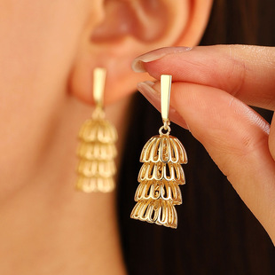 with New earrings wheel fashionable气质耳环女 retro