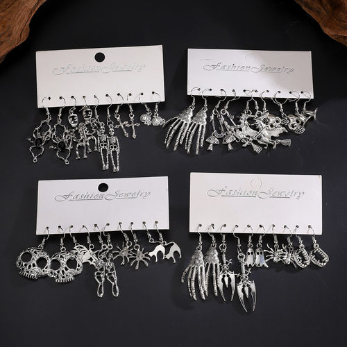 New Halloween Earrings, Pumpkin Skull, Claw, Spider Earring