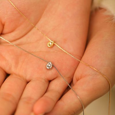 Elegant temperament women Pendant necklace collarbone chain