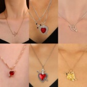 personalized one wing New necklace retro arrow piercing项链