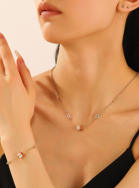 Vintage colored earrings necklaces earbobs hoop women's耳圈