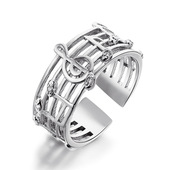 design notation Finger hollowed ring music adjustable rings