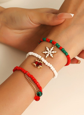 Christmas decoration gifts accessories colorful Bracelet手链