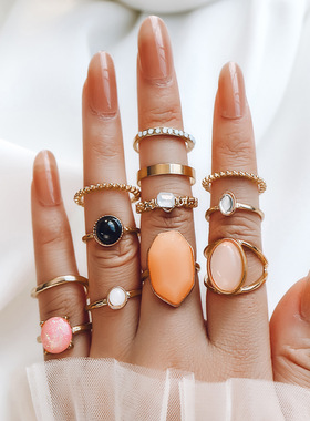 Fashion Joint Ring Vintage Rings Female 欧美关节复古戒指女