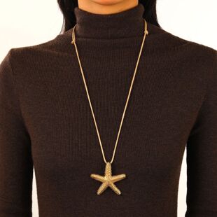 design men women Long animal chain marine necklace sweater
