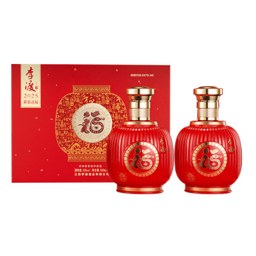 【尾货】李渡高粱酒52度福袋浓特兼香白酒纯粮食酒礼盒500ml*2瓶