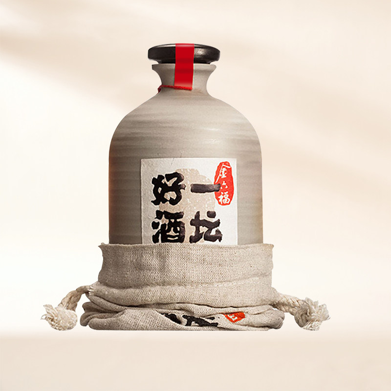 金六福一坛好酒白酒40.8度500ml图片