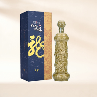 【官方授权】八八坑道龙行天下纪念礼盒 58度清香型白酒1L台湾酒