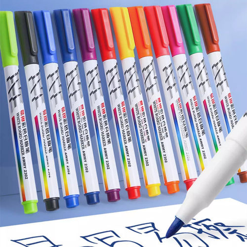 晨光12色白板笔可擦水性白板画笔