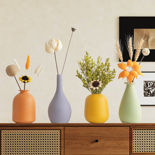 中古风装饰品花瓶摆件客厅酒柜玄关电视柜桌面插花干花高级感家居