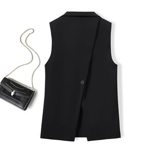 宽松外搭西装 两粒扣春秋季 马夹外套 时尚 设计感小众马甲女2026新款