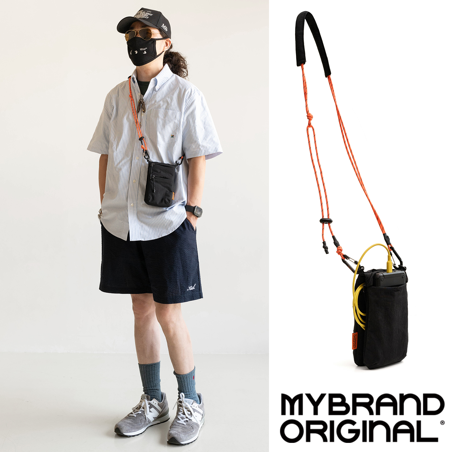 MYBRANDORIGINAL 2025秋季潮流设计感手机包折叠轻便挎包 M25-11