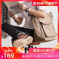 MYBRANDORIGINAL Vải satchel văn học Nhật Bản TOTE túi đeo vai nam B159 - Túi của con người tui xach