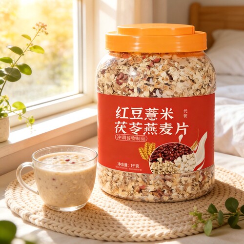 红豆薏米茯苓燕麦片粗粮无蔗糖