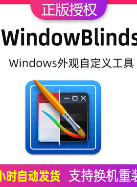 WindowBlinds 11注册激活码窗口任务栏美化主题定制颜色字体win