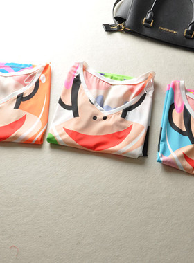 清仓超值白菜P*F柜489元美人鱼猴纸短袖打底宽松t恤上衣夏