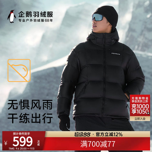 骆驼企鹅联名羽绒服新款男女同款