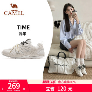 复古休闲运动鞋 骆驼薄底鞋 时尚 防滑耐磨德训鞋 女 流年2025秋冬新款