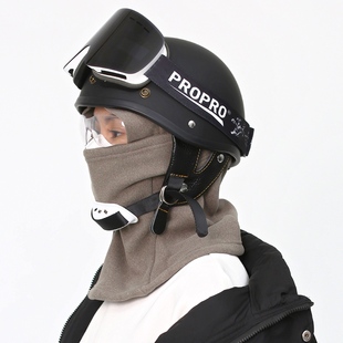 摩托车电动车头盔里 帽子内胆头套罩保暖全脸防护骑行面罩冬男女