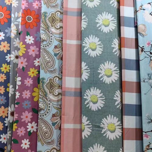 2.4米幅宽老粗布帆布布料花朵