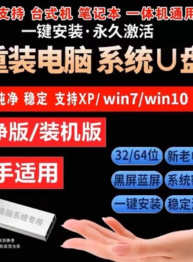 电脑一键安装win11重装系统u盘专业原版纯净7旗舰windows10pe启动