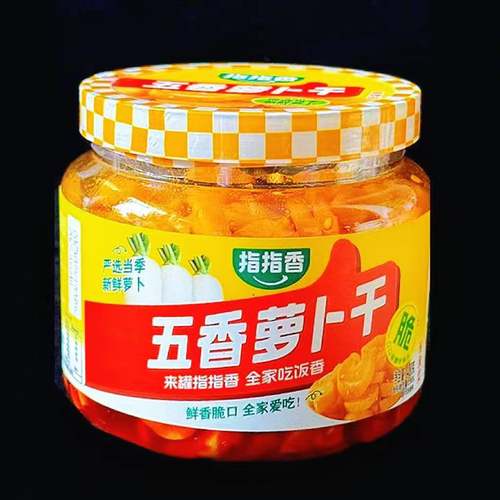 指指香五香萝卜干香脆萝卜干下饭菜腌菜脆脆咸菜