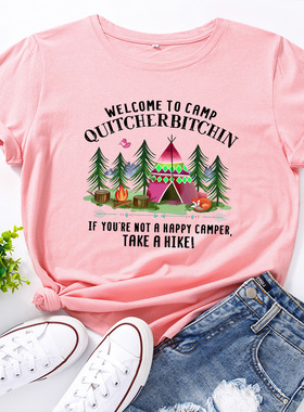 圣诞节短袖t恤女christmas t-shirt cotton tee xmas tops