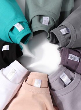 High Quality Men Plain Tshirt Women Basic T-shirt300g日系
