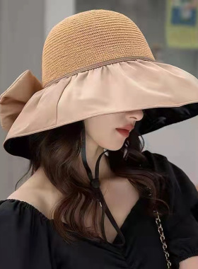 Summer Hat Anti-UV Sun Hats Wide Brim Cap防晒帽女防紫外线