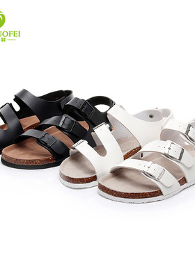 outdoor cork slippers for women man flats sandals slides