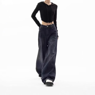 y2k baggy jeans women trendy casual lady denim pants女牛仔裤