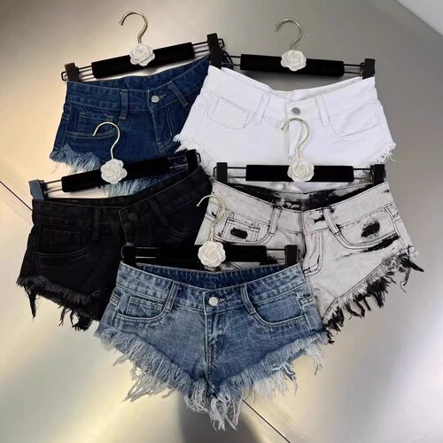 fashion women jeans sexy low rise denim pants2026低腰裤脚做
