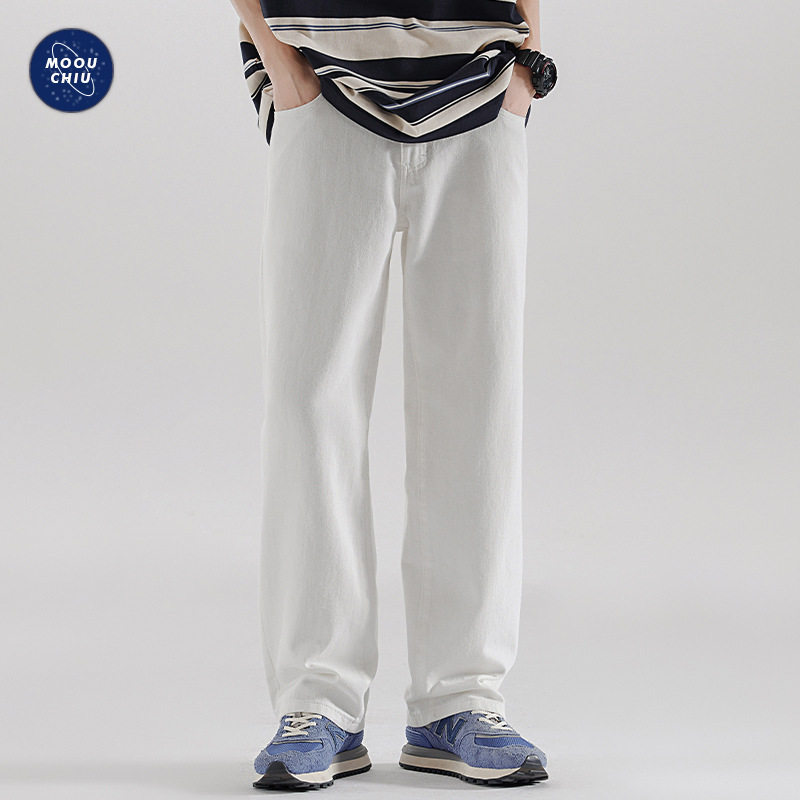 y2k jeans fashion denims pants american trousers沐丘男装∣