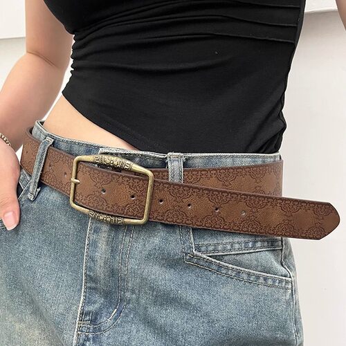 versatile jeans belts复古皮带女新民族风百搭y2k感配牛仔裤短裙