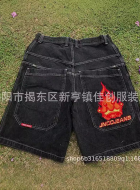 Y2K Baggy Shorts American Denim Gym Man Women Streetwear短裤