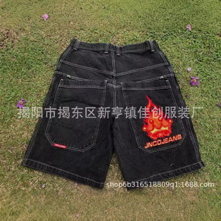 Y2K Baggy Shorts American Denim Gym Man Women Streetwear短裤
