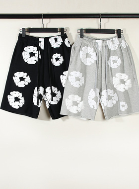 fashion trend hot sell kapok print men's summer beach shorts